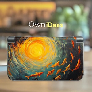 New 3DS xL 3 M Aufkleber mit klarer Schutzhülle Magic Swirl Design Schwester Geschenk für 3DS XL 2DS xL 3DS New 3DS DSI xL