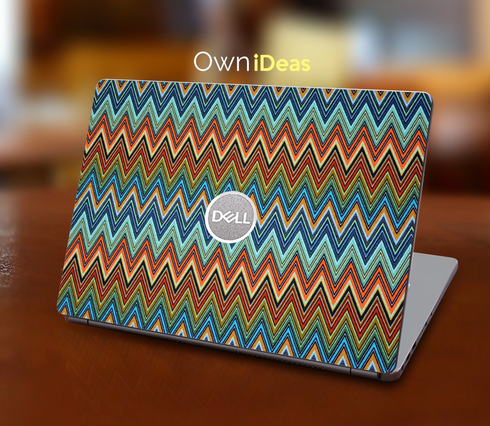 Dell Laptop Skins, Colorful Geometric Pattern Personalized Customizable ...