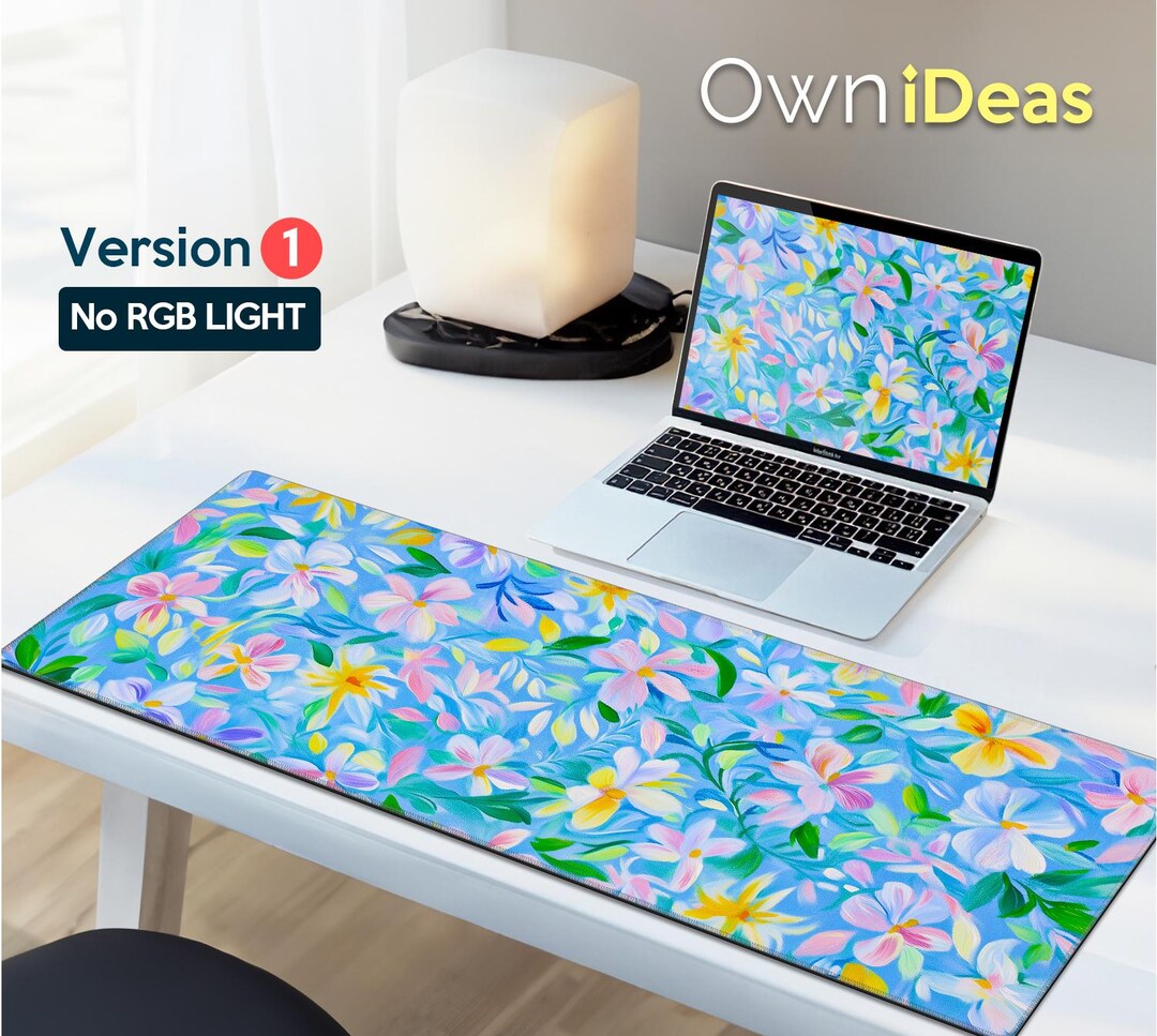 Oil Painting Computer Desk Pad Office Accessories Design Gifts Custom ...