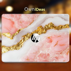 Hp Zbook Laptop Decal Pink White Marble Texture Custom Gift For Hp Spectre Envy Pavilion Victus Omen Zbook Elite Probook Series