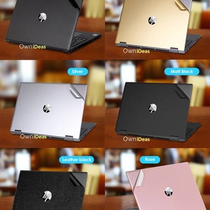 HP Laptop Hülle Einzigartiges Geschenk Fiber Matt Leder Schwarz Gold Rose Silber Solid Color Für Spectre Envy Pavilion Victus Omen Zbook Elite Probook