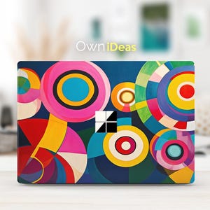 Surface Book 3 Laptop Skins Fancy Circular Pattern Personalized Gift for Surface Laptop 2,3,4,5 and Surface Book 2,3,