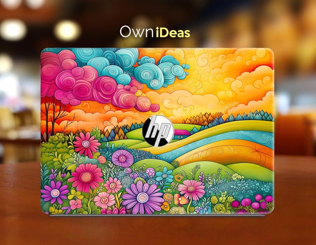 Hp Spectre X360 Laptop Decal Oil Painting Colorful Scenery Personalized ...