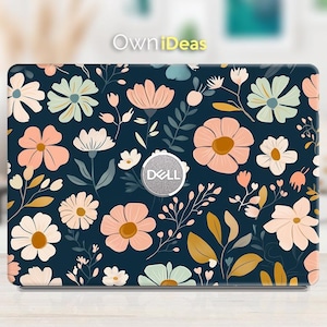 Dell Laptop Decal Beautiful Flower Pattern Personalized Gift For Daughter For XPS Latitude Inspiron Vostro Precision Series