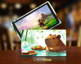 Switch 2 Accessoires Nintendo Oled Konsolenhaut Capibara Design Anpassbare Kindertagsgeschenk für Nintendo Dock und Spielkonsole Oled