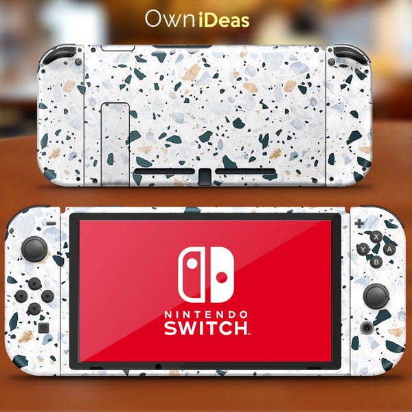 Nintendo Switch Skins, Terrazzo Textur Design, personalisierte Geschenke, Nintendo Switch Skin, Switch Oled Skin, Dock Skin