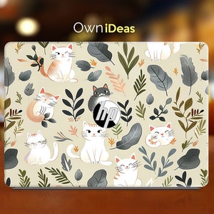 HP laptopsticker schattige kat ontwerp gepersonaliseerd jubileumcadeau voor HP Spectre Envy Pavilion Victus Omen Zbook Elite Probook-serie