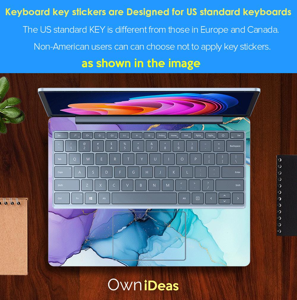 Surface Laptop 2 15 Computer Sticker Blue Purple Marble Design ...