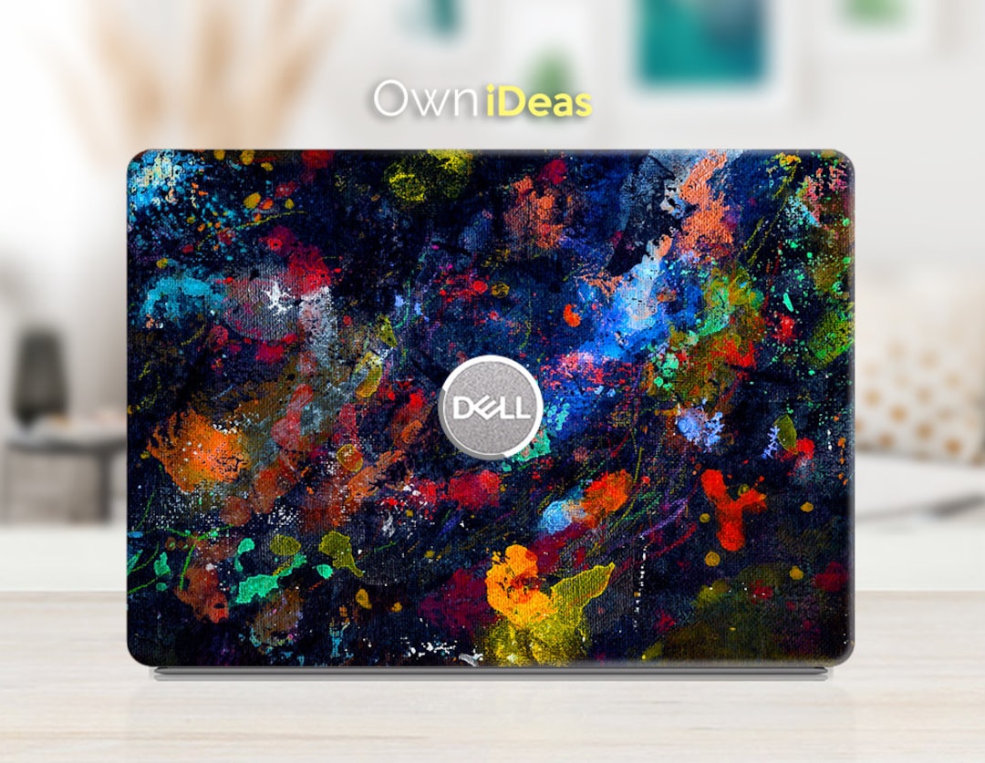 Laptop Skin Dell Inspiron 7000 Laptop Skin Unique Design Abstract Oil