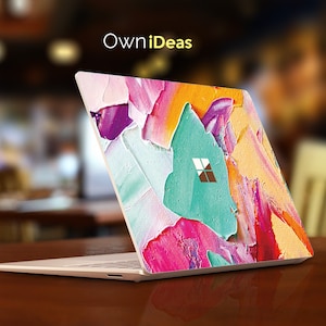 Surface Laptop Vinyl Sticker, Oil Painting Style, Customizable and Eye-catching, Fits Surface Laptop  studio 2, 3, 4, 5 & Surface Book 2, 3