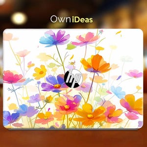 Hp Probook 430 Laptop Decal Colorful Small Flower Design Personalized Gift for Spectre Envy Pavilion Victus Omen Zbook Elite Probook Series