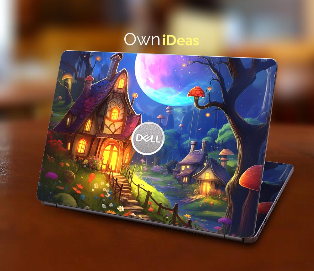 Dell Inspiron Laptop Decal Village Design Personalized Gift Custom ...