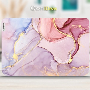 Lenovo Laptop Skin Cute Sticker Diy Kits Pink Marble Design Personalized Customizable Gift Fits Yoga Thinkpad Thinkbook Ideapad Legion Slim