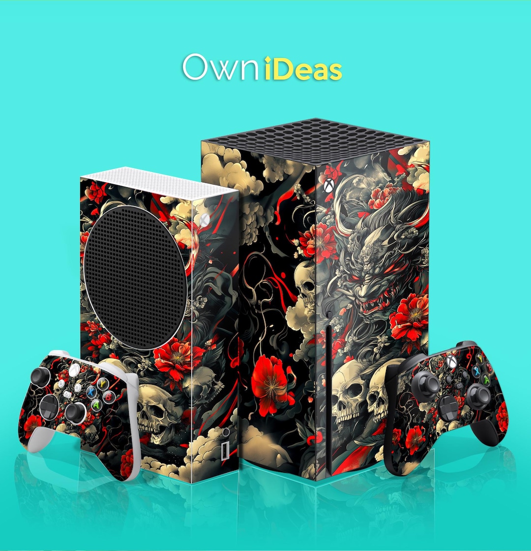 Xbox X Skin Unique Demon Design Vinyl Sticker for Xbox Series X Xbox ...