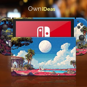 Switch 2 Vinyl Skins Dreamy Moonlit Garden Design Customizable Halloween Gift for Kids for Switch 2 Switch Oled Switch Lite Switch Full Set