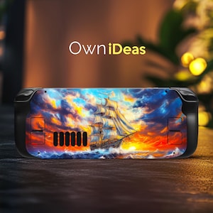 Steam Deck Custom Sailboat Sticker Vinyl Sticker Suitable for Steam Deck and Steam Deck Oled Clear Cover