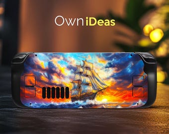 Steam Deck Custom Sailboat Sticker Vinyl Sticker Suitable for Steam Deck and Steam Deck Oled Clear Cover