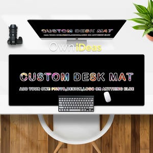 Mouse Pad Personalized Customization Desk Mat Office Accessories Custom Mouse Pad Large RGB Light Mouse Gaming Mouse Pad