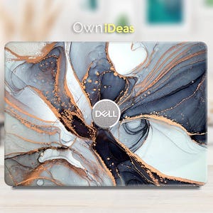 Dell laptop skins latitude marble texture personalized gift Fits XPS, Latitude, Inspiron, Vostro, Alienware, Precision, G series