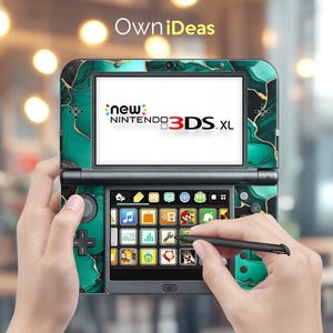 Nintendo 3DS xL Skin mit transparenter Hülle Buntes Fest Design Vatertagsgeschenk für 3DS XL 2DS XL 3DS Neu 3DS DSI xL