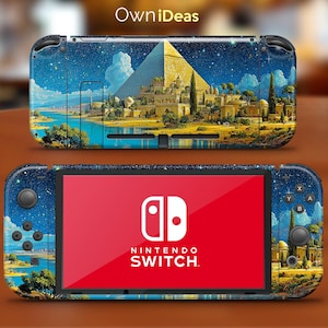 Switch Oled Decals Skins Ancient Egypt Design Customizable Birthday Gift for Boyfriend for Switch 2 Switch Oled Switch Lite Switch Full Set