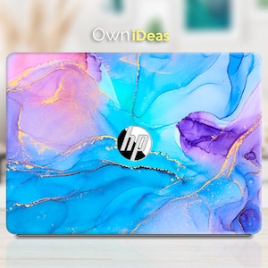 Hp laptop skin envy 17 Colored watercolor personalized gift Fits HP Spectre, Envy, Pavilion, Victus, Omen, Hp laptop, Zbook, Elite, Probook