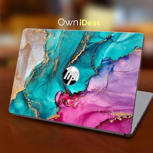 Hp Spectre Laptop Skins Decals Bright Marble Texture Design Personalized Gift Fits Spectre Envy Pavilion Victus Omen Zbook Elite Probook