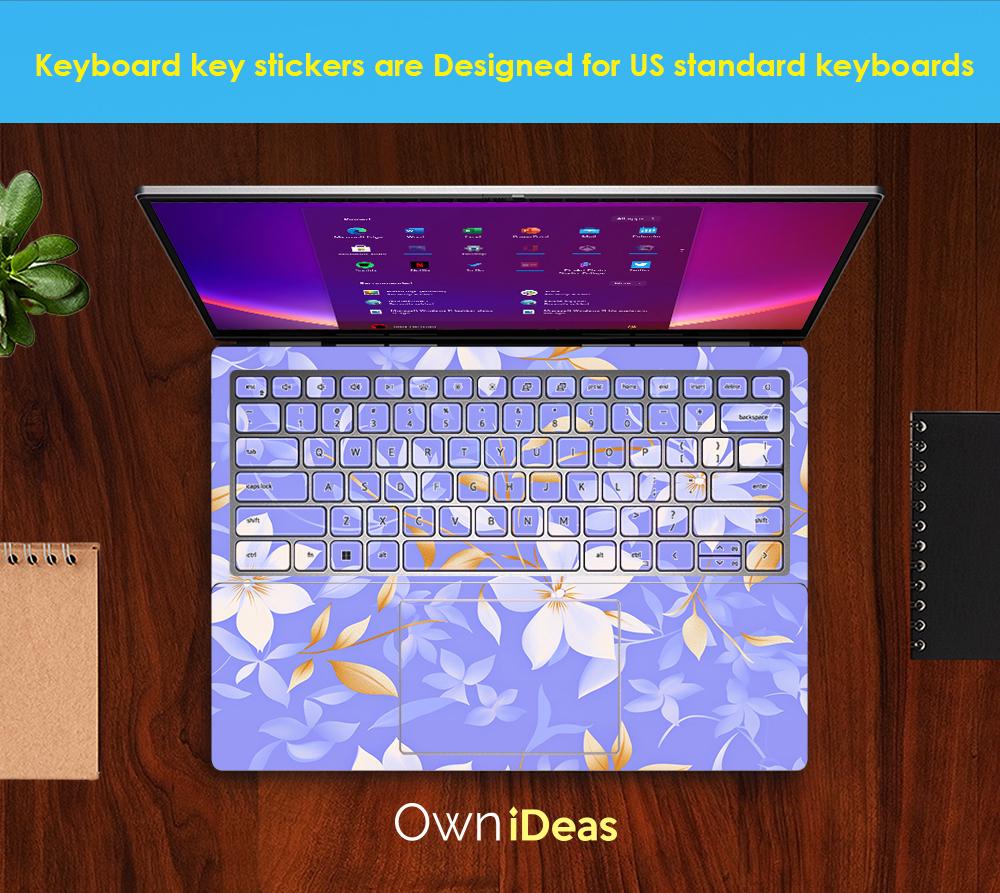 Hp Elitebook 845 Laptop Skin Purple Floral Pattern Personalized Gift ...