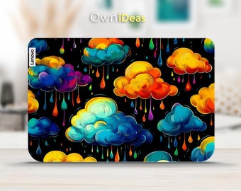 Lenovo Laptop Decal Colorful Cloud Pattern Vinyl Sticker for Yoga ThinkPad ThinkBook IdeaPad Legion Slim Series