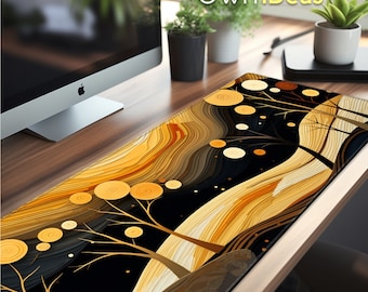 Personalized Gifts Unique Desk Accessories Abstract Field Design Custom Mouse Pads Large RGB Deskmat Personalised Mouse Mat Gaming Mousepads