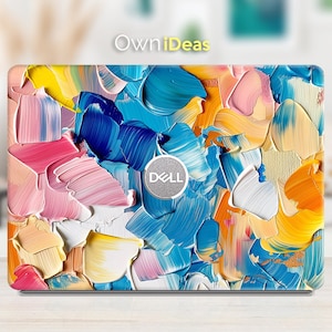 Dell laptopsticker kleurrijk olieverfschilderijontwerp voor vrienden Aanpasbaar cadeau Geschikt voor XPS Latitude Inspiron Vostro Alienware Precision