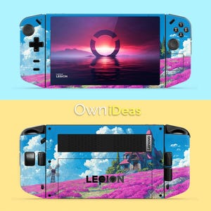 Legion Go S Clear Case with Skin Pink Church Amidst the Blossoms Design Custom Photo Birthday Gift for Legion Go Legion Go S