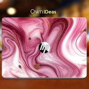 Hp Omen Laptop Decal Purple Marble Pattern Personalized Gift for Girlfriend for Spectre Envy Pavilion Victus Omen Zbook Elite Probook Series