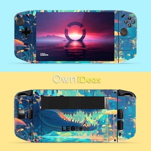 Custom Legion Go Skin with Transparent Protective Case Mystical Crocodile Adventure Design Birthday Gift Legion Go Legion Go S