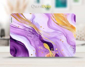 Lenovo Thinkbook Laptop Protective Sleeve Purple Gold Design New Year Gift for Friend for Yoga Thinkpad Thinkbook Ideapad Legion Slim Series