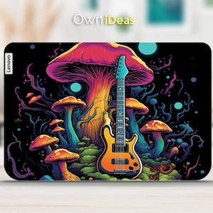 Laptop Decal Lenovo Accessories Guitar Design Customizable Unique Gift for Yoga Thinkpad Thinkbook Ideapad Legion Slim Series