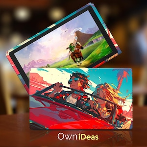 Sunset Drive Switch 2 Vinyl Skins Couple Design Customizable Christmas Gifts for Switch 2 Switch Oled Switch Lite Switch Full Set
