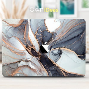 macbook pro 13 inch skin Gray marble texture design Apple laptop decal mac keyboard Cover Personalized macbook air m2  13 inch 14 inch