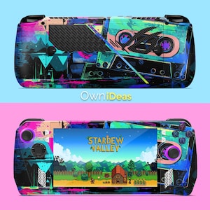 Pop Tape Craze Rog Ally X Skin Sticker Decal Customizable Pattern with Transparent Case Birthday Gift