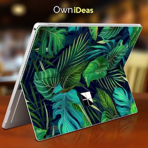 Surface Pro Laptop Decals , green plants design personalized gift, Fits Surface Pro 9 8 7 6 5 4 3 X,Surface Go, Surface Go 2, Go 3