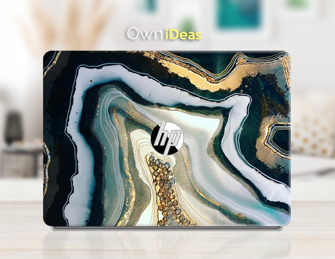 Hp Laptop Skins 14 Inch, Marble Texture Personalized Gift, Fits HP