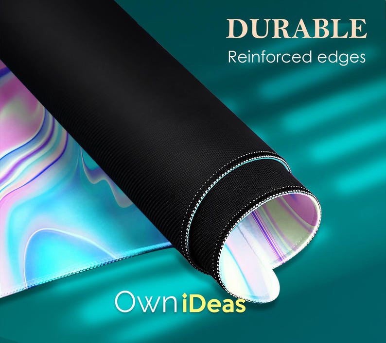 Color Line Desk Mat Personalized Aesthetic Mouse Pad Custom Office