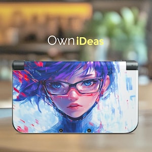 New 3DS xL 3M Vinyl Case with Clear Shell Cybervision Design Customizable Anime IP Girlfriend Gift for 3DS XL 2DS xL 3DS New 3DS DSI xL