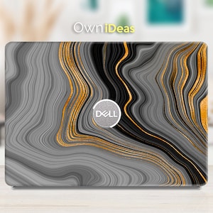Dell Vostro 5620 skin Black curve Design personalized gift,  Fits XPS, Latitude, Inspiron, Vostro, Alienware, Precision, G series
