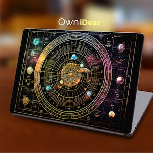 Dell-laptopskins, aangepaste sticker Mysterieuze magische cirkelontwerp uniek cadeau voor Xps Latitude Vostro Inspiron Precision Alienware