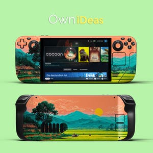 Steam Deck OLED 3M Skins med genomskinligt skyddsfodral Rural Dawn Design Anpassa din egen födelsedagspresent
