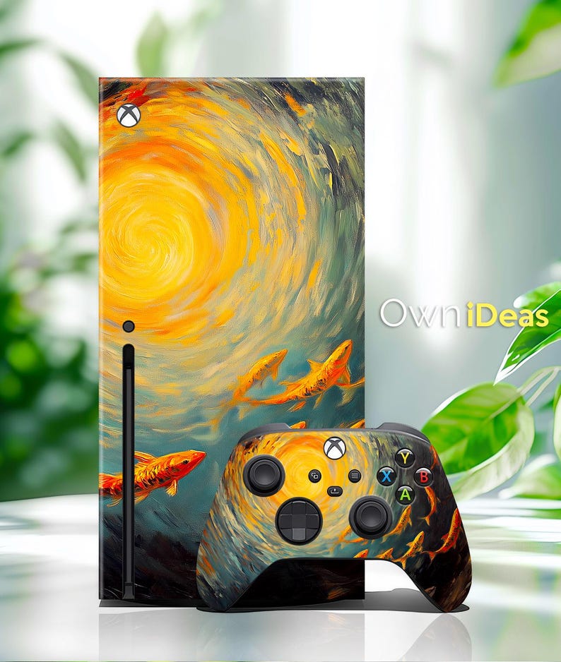 Xbox Series X Controller Skin Koi Swirl Design Custom Design Girlfriend ...