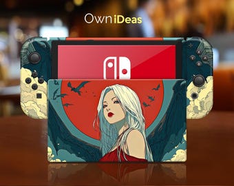 Skin adesiva in vinile 3M personalizzabile per Switch 2, perfetta come regalo per le feste del Black Friday, compatibile con dock e console Nintendo 2.