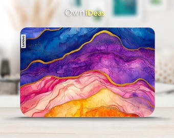 Lenovo Ideapad Laptop Protective Skin Gradient Ripple Design Gift for Her Suitable for Yoga Thinkpad Thinkbook Ideapad Legion Slim Series