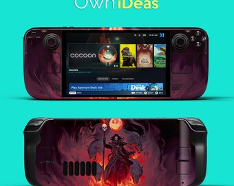 Premium Steam Deck OLED Vinyl Sticker Night Wizard Design Customizable with Your Own Design Personalize Your Console Controller Skin